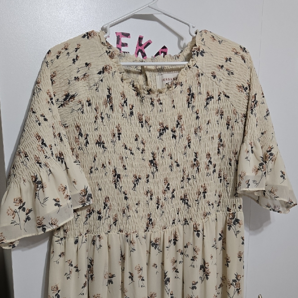 JessaKae Floral Smocked Dress